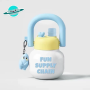 Big Belly Cup Double Drinking Cup Carrying Pot Large Capacity Cute Ton Ton Bucket Male and Female Students Trend Plastic Cup