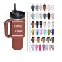 Wholesale 40oz Best Selling Tumbler Portable Travel Powder Coated Double Wall Stainless Steel Thermal Tumbler With Straw
