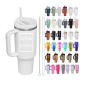 Wholesale 40oz Best Selling Tumbler Portable Travel Powder Coated Double Wall Stainless Steel Thermal Tumbler With Straw