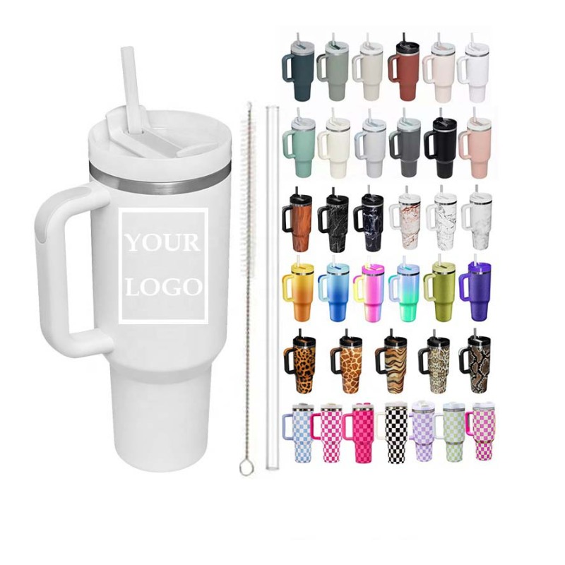 Wholesale 40oz Best Selling Tumbler Portable Travel Powder Coated Double Wall Stainless Steel Thermal Tumbler With Straw