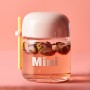 High Quality Wholesale Portable BPA Free Korean Creative Mini Glass Bottle With Lope for Student