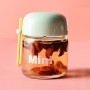 High Quality Wholesale Portable BPA Free Korean Creative Mini Glass Bottle With Lope for Student