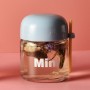 High Quality Wholesale Portable BPA Free Korean Creative Mini Glass Bottle With Lope for Student