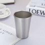 Wholesale Premium 350ml 500ml Kids Pint Cup Durable Single Walled Tumbler Cups Stainless Steel Stackable Cup