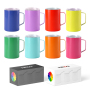Wholesale 3oz Wine Glass Tumbler Party Promotion Gift Use Double Wall Stainless Steel 3oz Mini Shot Glass With Straw