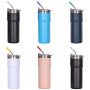 Hot Sale 20oz Tumblers Wholesale Bulk Double Wall Stainless Steel Insulated Powder Coated Straight Tumbler With Straw