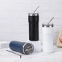 Hot Sale 20oz Tumblers Wholesale Bulk Double Wall Stainless Steel Insulated Powder Coated Straight Tumbler With Straw