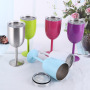 Private Label Stainless Steel Wine Goblet Wine Tumbler Mug Stainless Steel Goblet Wine Glass