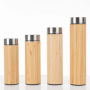Hot Sale Factory 350 ml 450 ml Bamboo Stainless Steel Water Bottle Thermo Cup Vacuum Flask Coffee Bottle