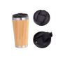 Hot Sale Factory 350 ml 450 ml Bamboo Stainless Steel Water Bottle Thermo Cup Vacuum Flask Coffee Bottle