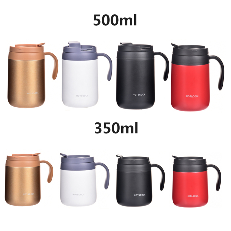 Tea Cups  Stainless Steel Double Wall Thermal Food Grade Hot and Cold Coffee Mug Travel Tumbler with Lid