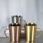Wholesale Hot Sales 350ml Double-Wall Camping Travel  Milk Coffee Cup Stainless Steel Coffee Cup With Handle