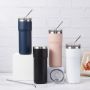 Wholesale Tumbler Cups 20oz Double Wall Stainless Steel Insulated Powder Coated Straight 20oz Tumblers With Lid And Straw