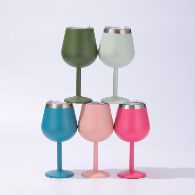 Supplie Hot Sales Wholesale Stainless Steel Custom Color logo Stainless Steel Shot Glass with Lid for Party