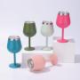 Supplie Hot Sales Wholesale Stainless Steel Custom Color logo Stainless Steel Shot Glass with Lid for Party