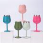 Supplie Hot Sales Wholesale Stainless Steel Custom Color logo Stainless Steel Shot Glass with Lid for Party