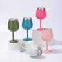 Supplie Hot Sales Wholesale Stainless Steel Custom Color logo Stainless Steel Shot Glass with Lid for Party