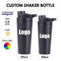 Factory Wholesale Custom Logo Stainless Steel Insulated 26 oz Hand Shaker Cup Gym Protein Fitness Sports Shaker Bottles