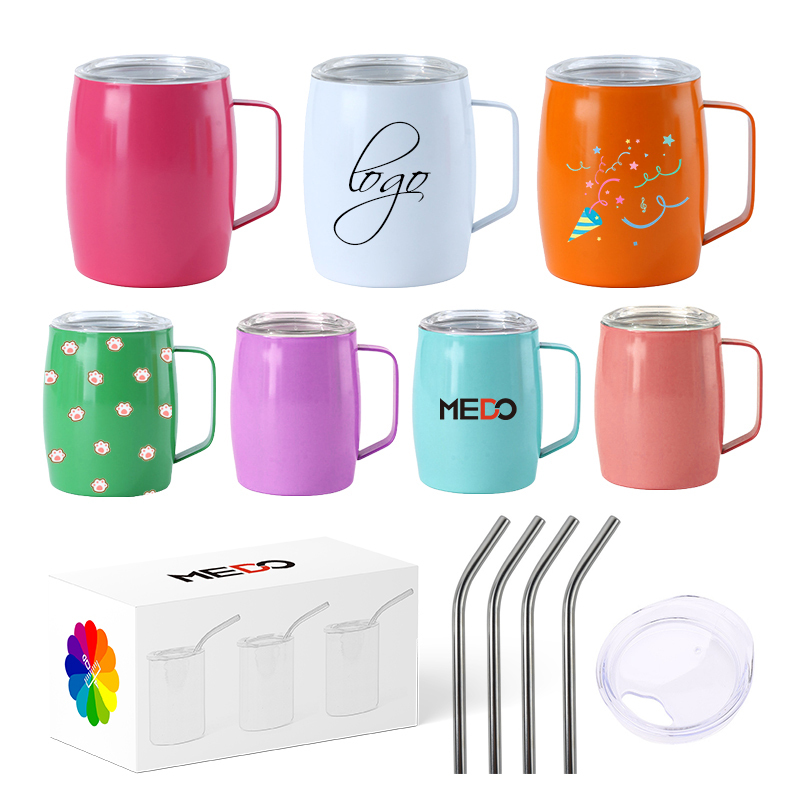 Wholesale 3oz Wine Tumbler Party Promotion Gift Use Double Wall Stainless Steel 3oz Mini Shot Glass With Handle