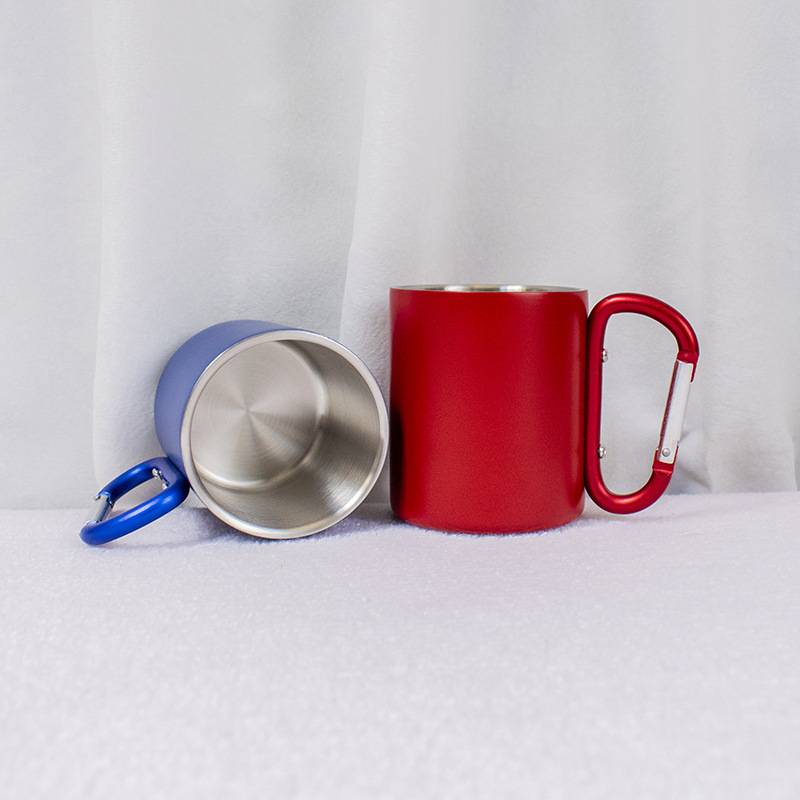 Wholesale High Quality 200ml 300ml Coffee Mugs Double Wall Stainless Steel Insulated Travel Camping Cabinet Mug Coffee Cup
