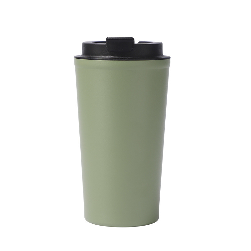 Wholesale High Quality 500ml Custom Logo Reusable Small Coffee Cup Stainless Steel Insulated Leakproof Coffee Cups With Logo