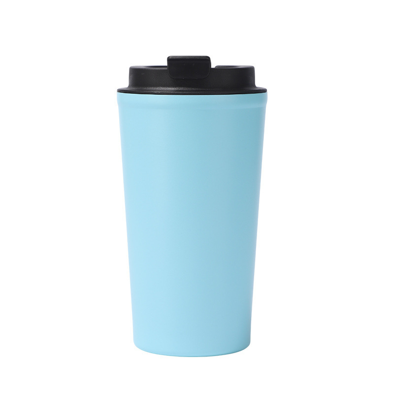 Wholesale High Quality 500ml Custom Logo Reusable Small Coffee Cup Stainless Steel Insulated Leakproof Coffee Cups With Logo