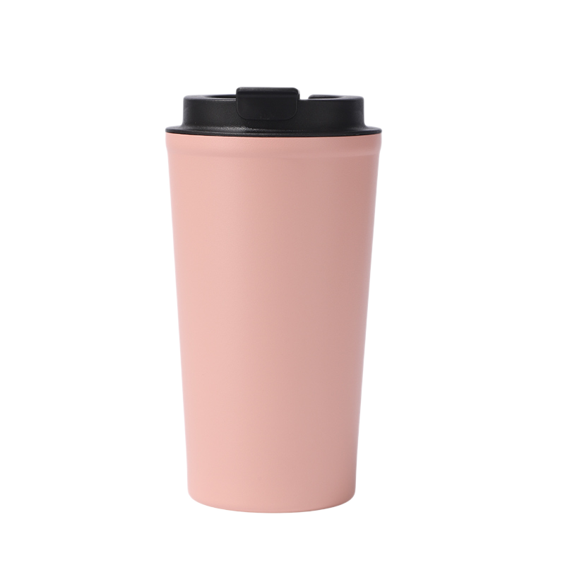 Wholesale High Quality 500ml Custom Logo Reusable Small Coffee Cup Stainless Steel Insulated Leakproof Coffee Cups With Logo