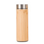 Outdoor Eco Friendly Double-Walled Bamboo Water Bottle Stainless Steel Water Bottle Thermos Bottle