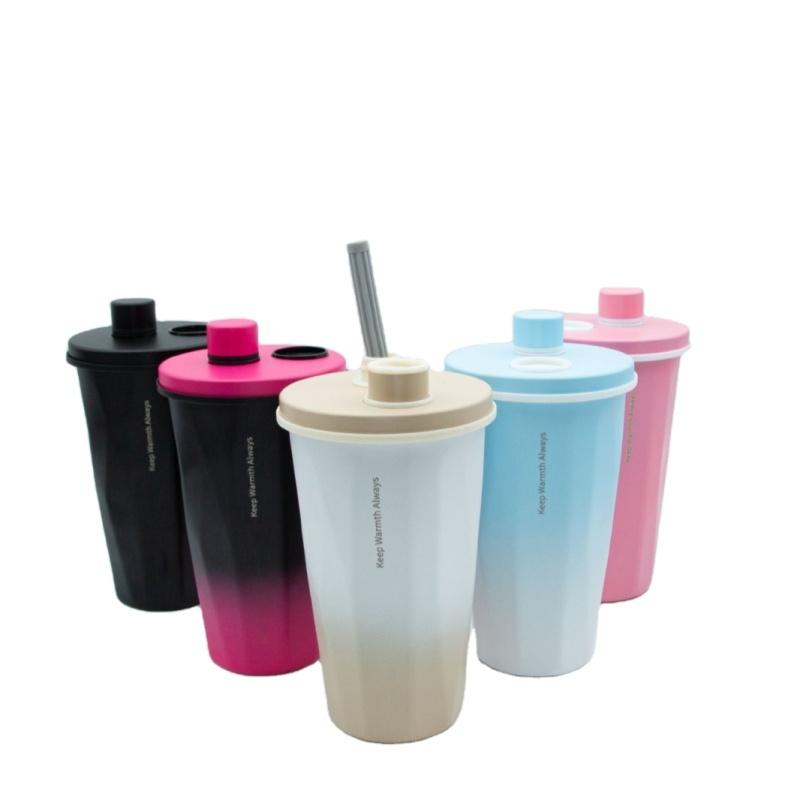 High Quality Custom Logo 600ml Coffee Mug Manufacturer Powder Coated Magnetic Lid Stainless Steel Insulated Coffee Shop Mug