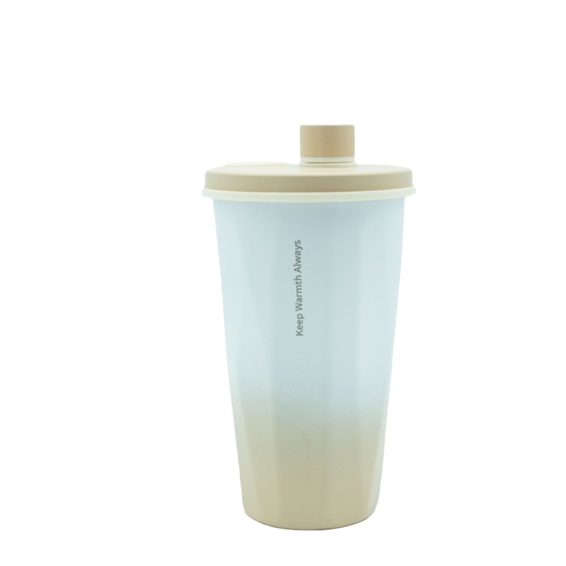 High Quality Custom Logo 600ml Coffee Mug Manufacturer Powder Coated Magnetic Lid Stainless Steel Insulated Coffee Shop Mug