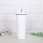 High Quality Custom Logo 500ml 750ml Coffee Tumbler Double Wall Stainless Steel Car Travel Insulated Tumbler With Straw