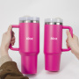 Wholesale Travel Mug Stainless Steel 40oz Tumbler with Handle and Straw Modern Tumbler Cup 30oz