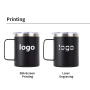 Wholesale 12oz 14oz 20oz Insulated Coffee Mug Stainless Steel Double Wall Thermos Travel Car Beer Mug Vacuum Tumbler with Handle
