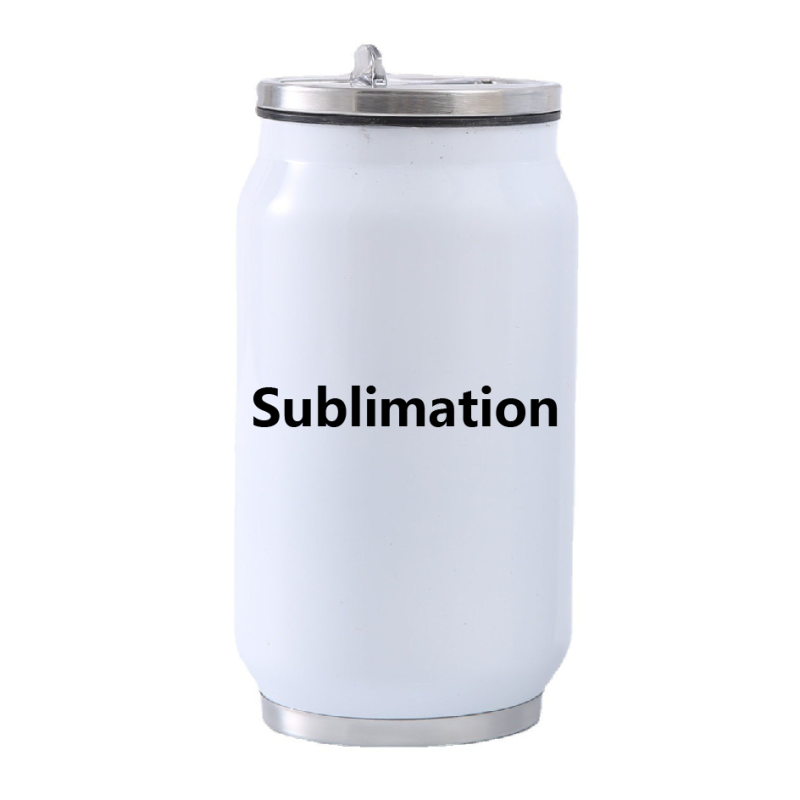 logo Custom 12 oz 17 oz Blank Sublimation Cola Can DIY Blank Heat Transfer Coated Cans Insulated Cups Printable Photo Mug