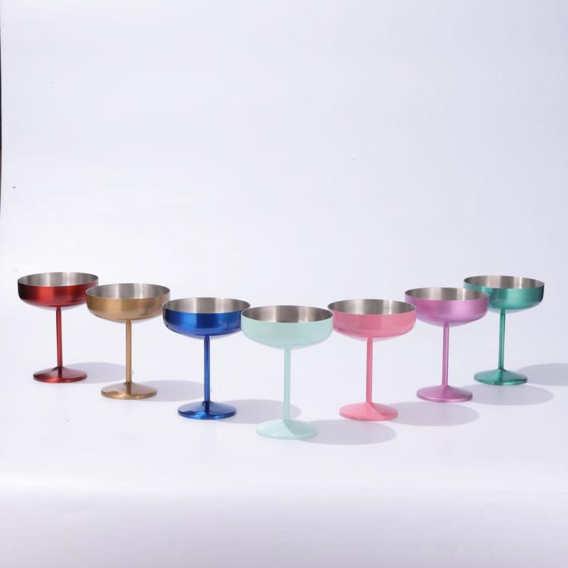Wholesale Custom 10oz Wine Tumbler Party Promotion Gift Use Sublimation Double Wall Stainless Steel Mini Shot Glass