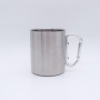Wholesale Customized Mug Camping Accessories Stainless Steel Double Wall Carabiner Hiking Camping Mug Coffee Cups With Handle