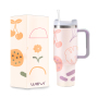 WeVi 40oz Double Wall Stainless Steel Vacuum Insulated Travel Tumbler Cups With Handle