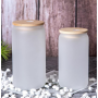 DIY Sublimation Blank 12 oz 16 oz 25 oz Gift Promotional Cola Glass Straight Tumbler Cup Can Mugs with Bamboo Lid and Straw