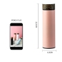 New Design 350ml 450ml Wooden Color Lid Straight Bottles Stainless Steel  Insulated Water Bottles with Tea Infuser