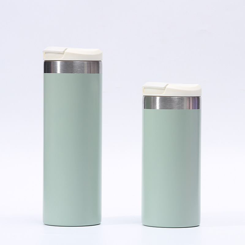 Wholesale Water Bottle 350ml 450ml Stainless Steel Straight Sport Insulated Gradient Color Bpa Free Water Bottles for Kids