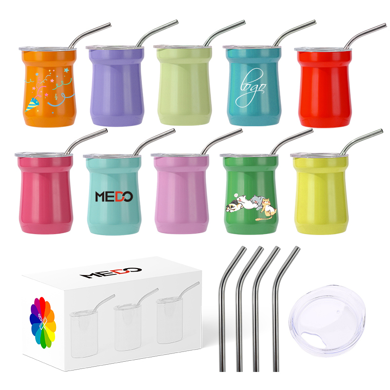 Wholesale Party Holiday Promotion Gift Cute Insulated Mini Tumbler Cute 3oz 4oz Stainless Steel Spirit Mini Shot Glass Tumbler