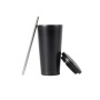 Laser Engraving LOGO Tumbler Cups Wholesale Luxury Stainless Steel Coffee Cups with Lids and Straws