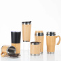 Good Quality Stainless Steel Bamboo Water Bottle Insulated Thermos, Double Wall Tumbler for Hot and Cold Tea