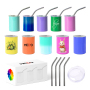Wholesale 3oz Wine Tumbler Sublimation Blank Double Wall Stainless Steel 3oz Mini Shot Glass Tumbler Cup With Lid and Straw