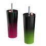High Quality Custom Logo 700ml Diamond Tumblers Wholesale Bulk Double Wall Stainless Steel Insulated Tumbler With Straw