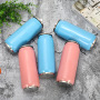 Promotional Gift Use 12 oz 17 oz Double Wall Cola Thermos logo Blank Stainless Steel Cola Water Bottle  Can with Straw