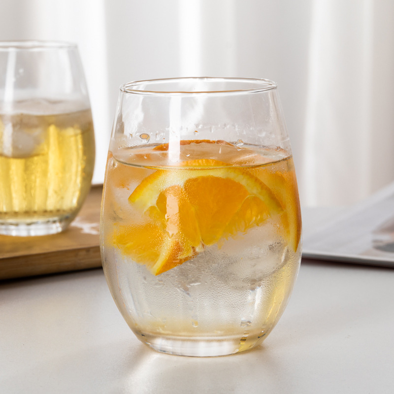 Custom logo Whiskey Juice Wine Crystal Glass Cups with Gold Rim