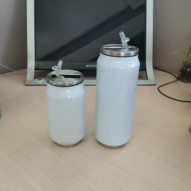 Sublimation Blank 350 ML 500 ML Cola Can Vacuum Drinking Travel Coffee Mug Cola Thermos Stainless Steel Cola Water Bottle