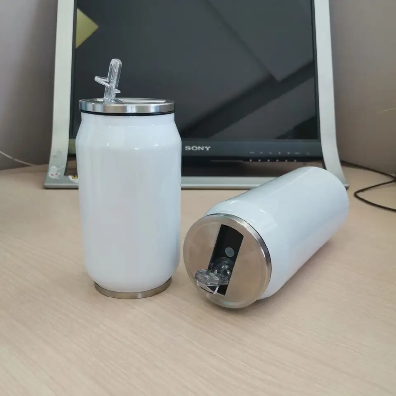 Sublimation Blank 350 ML 500 ML Cola Can Vacuum Drinking Travel Coffee Mug Cola Thermos Stainless Steel Cola Water Bottle