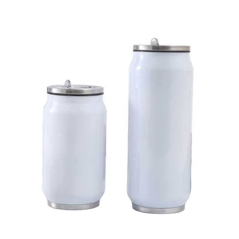 Sublimation Blank 350 ML 500 ML Cola Can Vacuum Drinking Travel Coffee Mug Cola Thermos Stainless Steel Cola Water Bottle